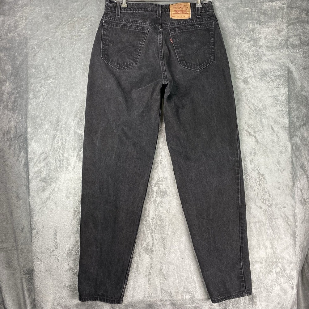 Vtg Levis 560 Jeans Mens 34x34 (fit 32x34) Black Loose Fit Tapered Leg Denim 90s